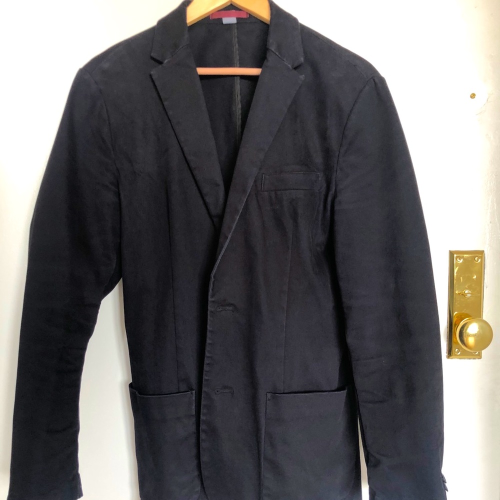 Charcoal Black sports coat (Cotton)